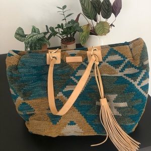 Longchamp Special Edition Woven Shoulder Purse